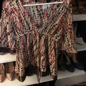 Size M 3/4 sheer top